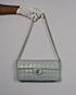 East West Chocolate Bar Flap Bag, front view